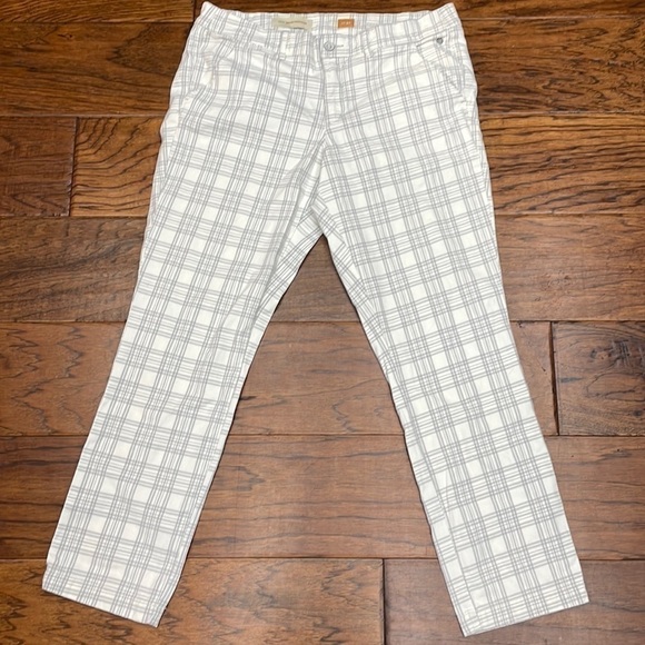 Anthropologie Pilcro and the Letterpress The Hyphen fit Plaid Chinos - Picture 4 of 10